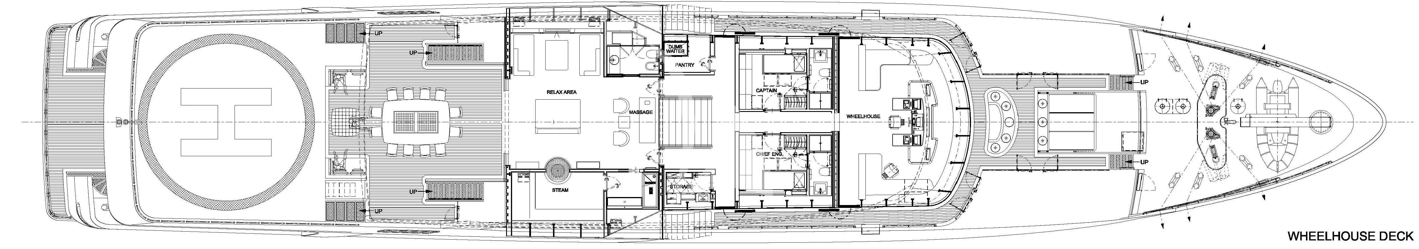 diagram, engineering drawing aboard VICKY Yacht for Charter