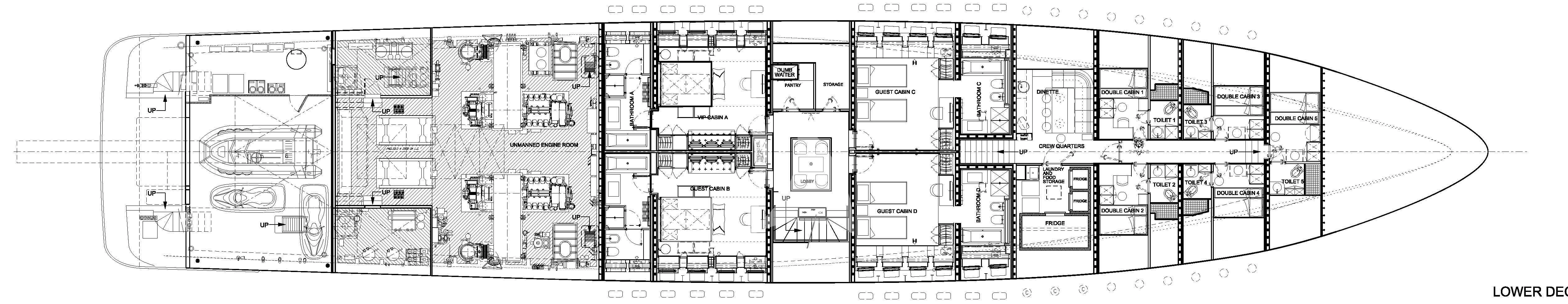 diagram, engineering drawing aboard VICKY Yacht for Charter