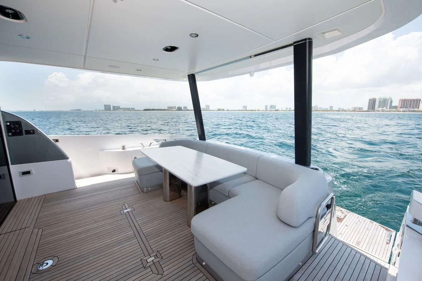 a boat on the water aboard CRIMSON Yacht for Sale