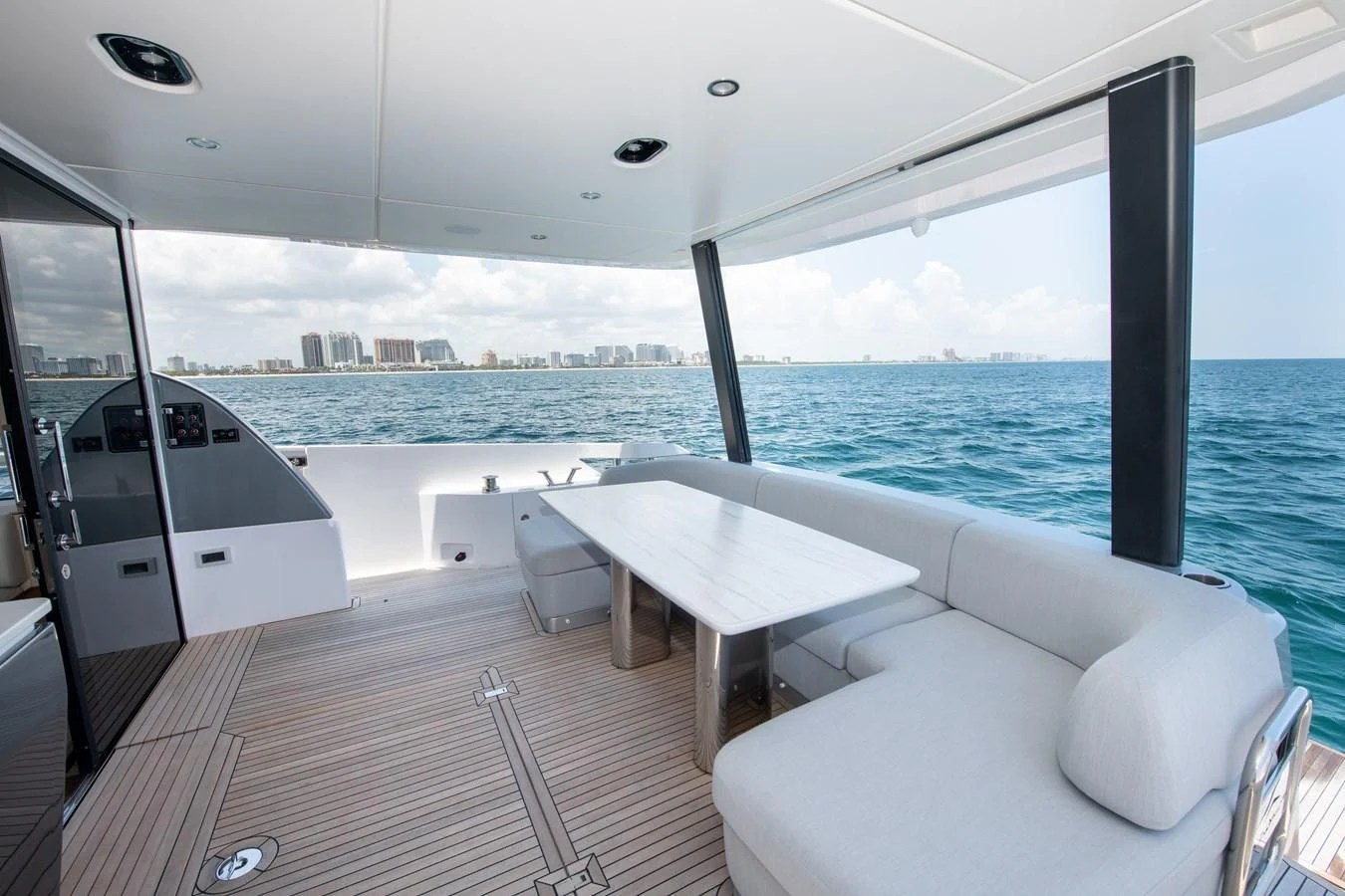 a boat on the water aboard CRIMSON Yacht for Sale