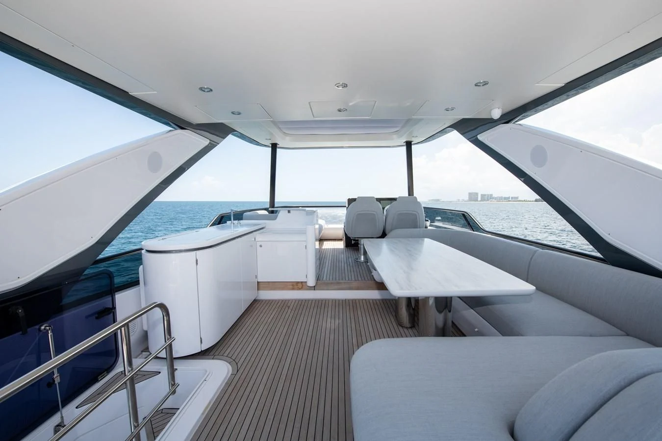 inside of a boat aboard CRIMSON Yacht for Sale