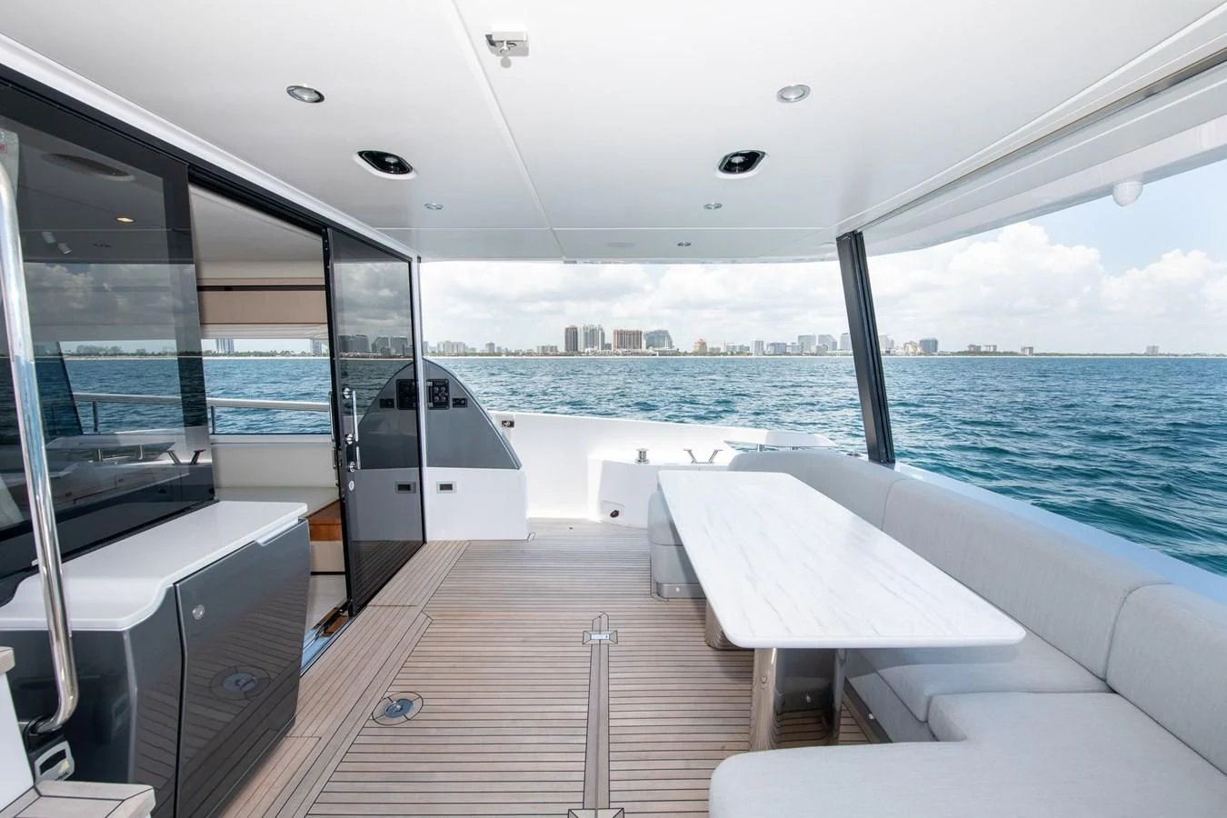 a boat on the water aboard CRIMSON Yacht for Sale