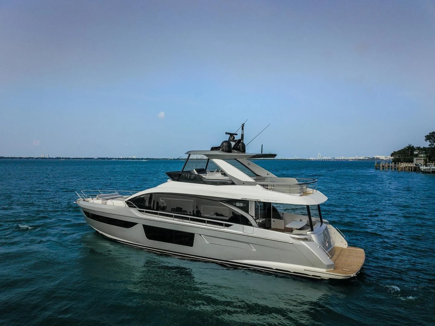 a boat in the water aboard CRIMSON Yacht for Sale