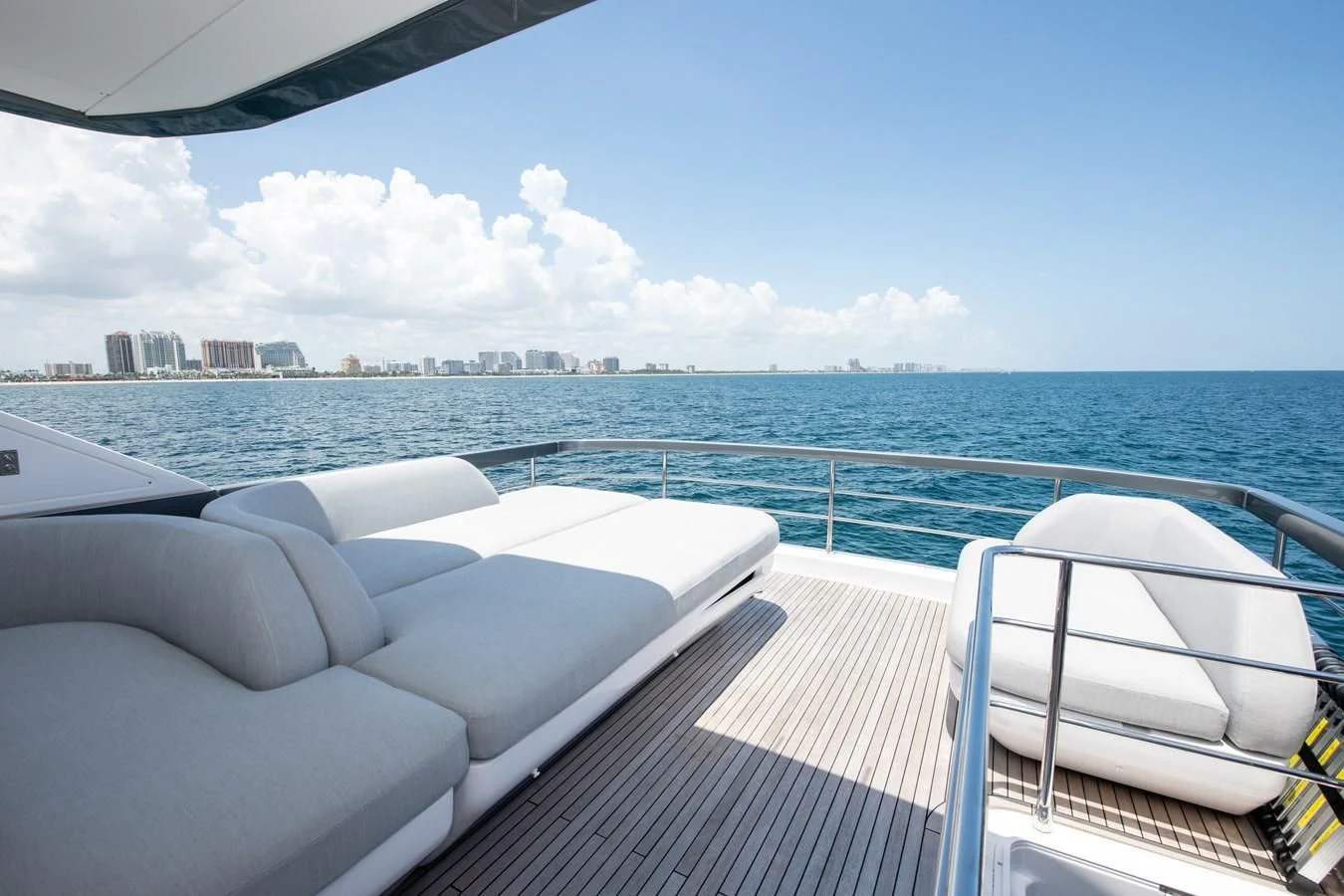 a boat on the water aboard CRIMSON Yacht for Sale