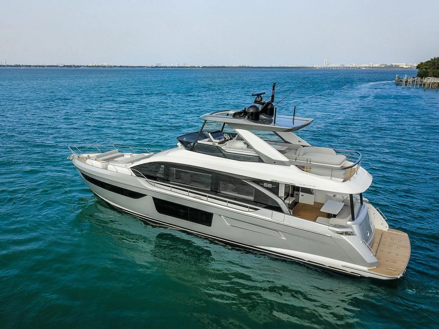 a boat on the water aboard CRIMSON Yacht for Sale