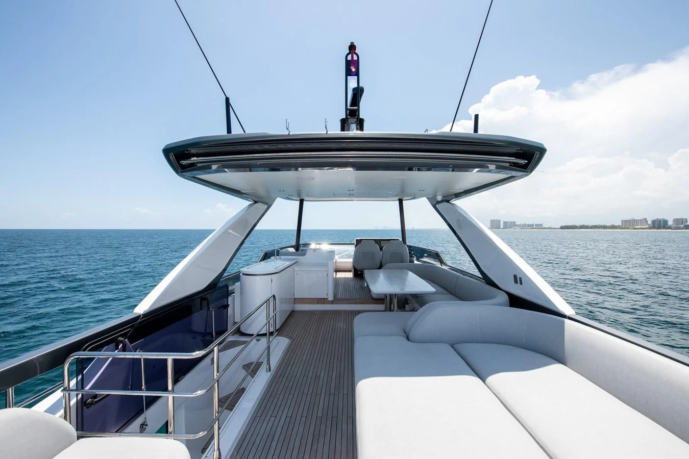 a boat on the water aboard CRIMSON Yacht for Sale