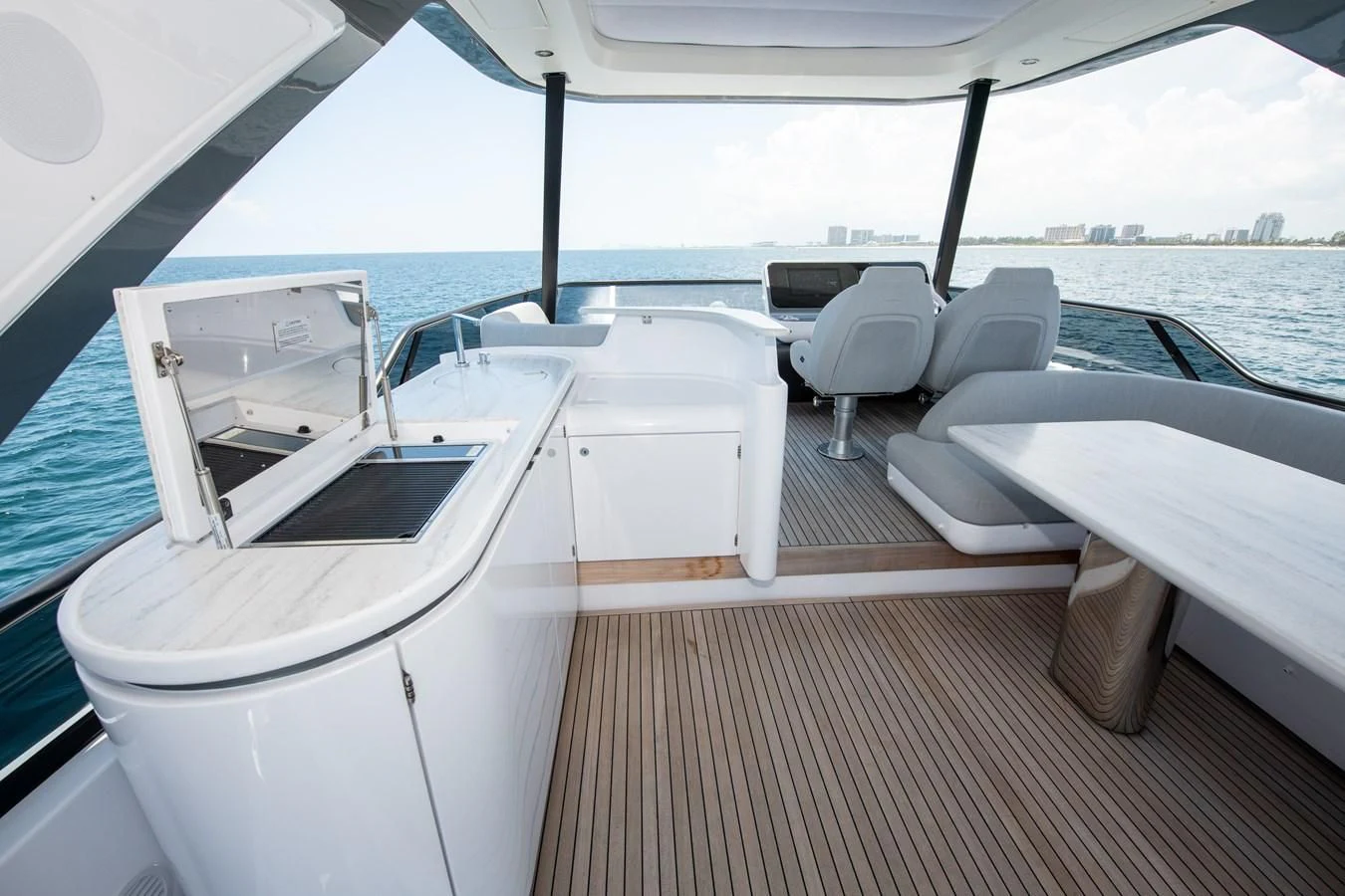 a boat on the water aboard CRIMSON Yacht for Sale