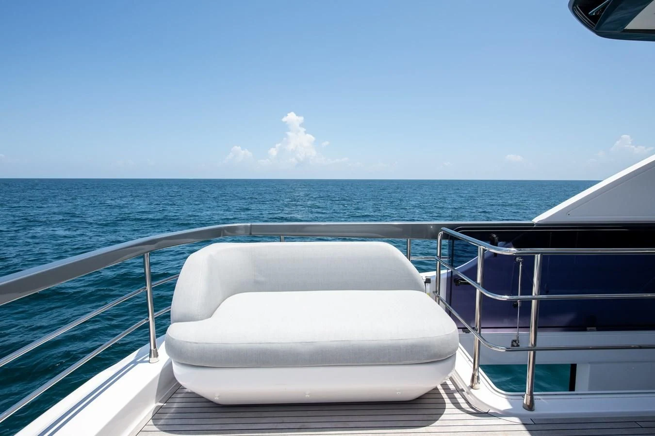 a boat on the water aboard CRIMSON Yacht for Sale