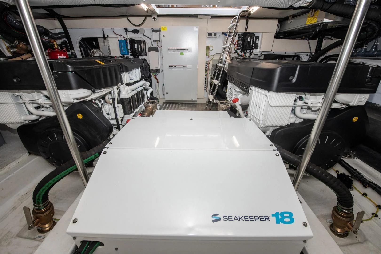 a machine on the counter aboard CRIMSON Yacht for Sale