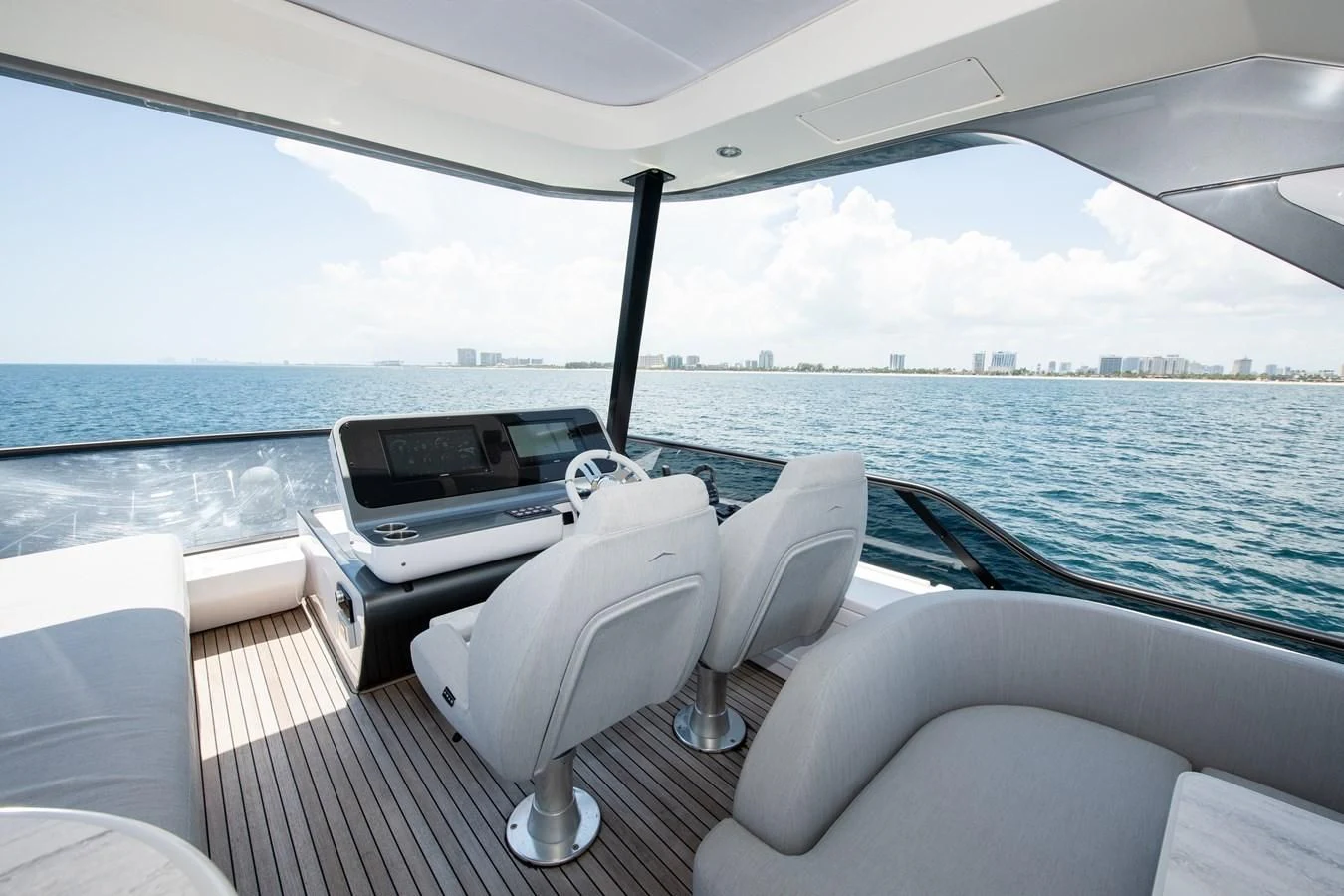 a boat on the water aboard CRIMSON Yacht for Sale