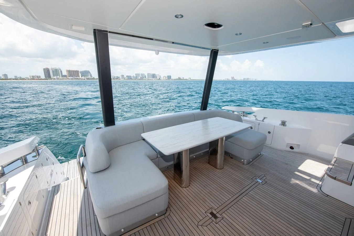 a boat on the water aboard CRIMSON Yacht for Sale