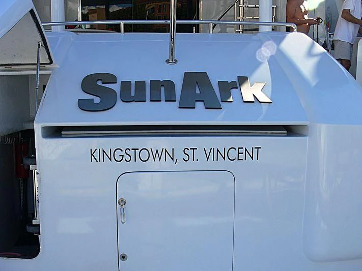 text aboard SUN ARK Yacht for Sale
