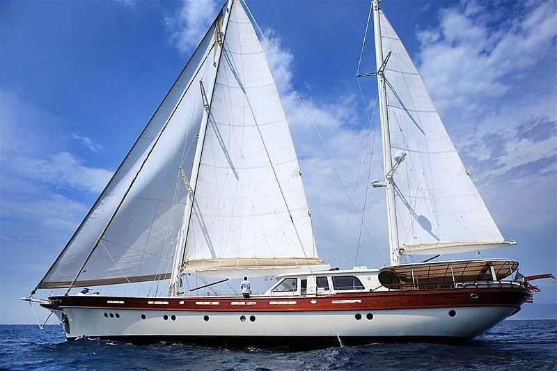 a boat on the water aboard ZELDA Yacht for Sale