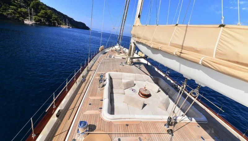 a boat on the water aboard ZELDA Yacht for Sale