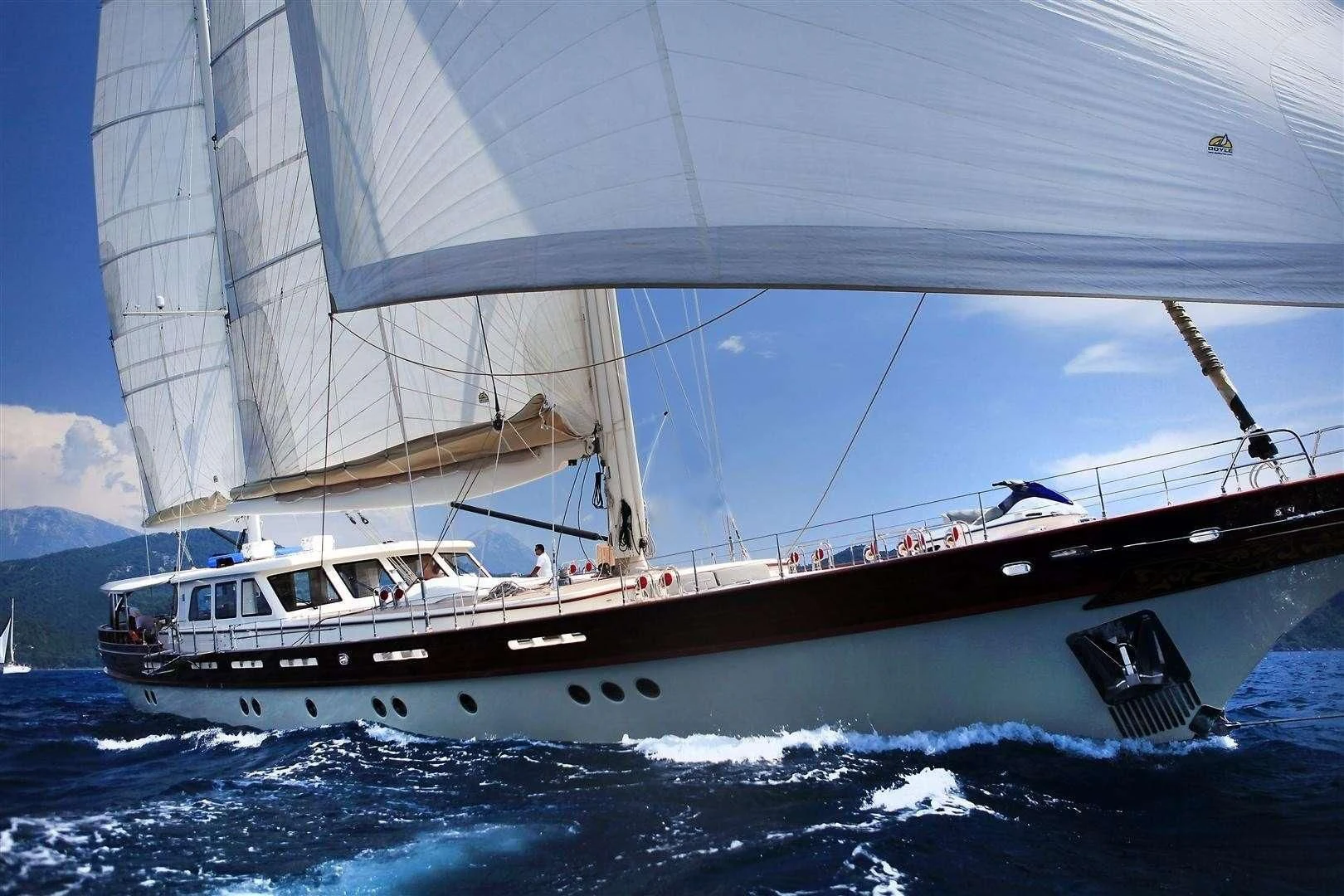a boat in the water aboard ZELDA Yacht for Sale
