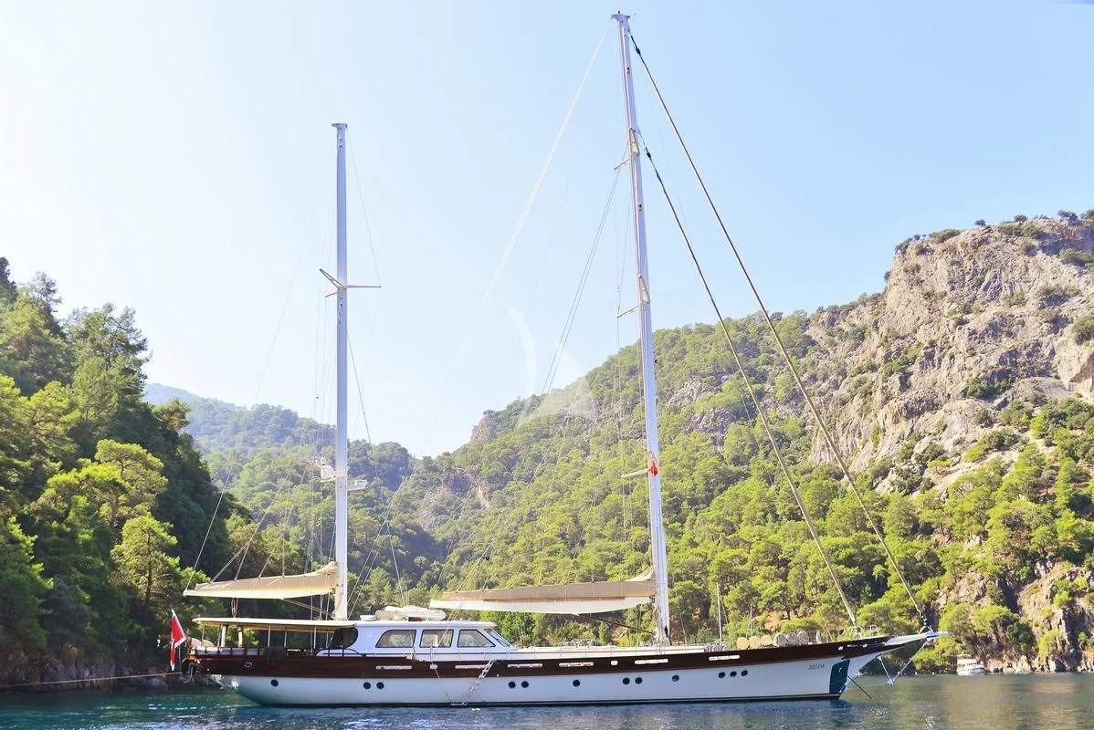 a boat on the water aboard ZELDA Yacht for Sale