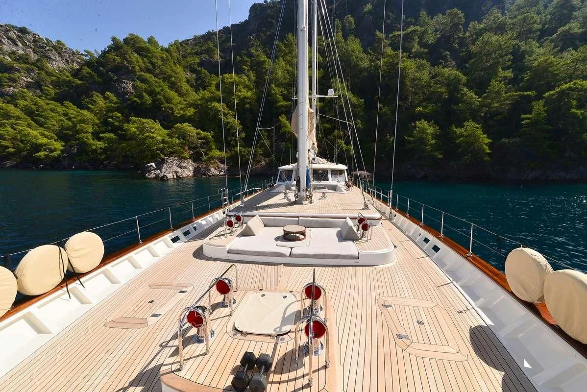 a boat on a body of water aboard ZELDA Yacht for Sale