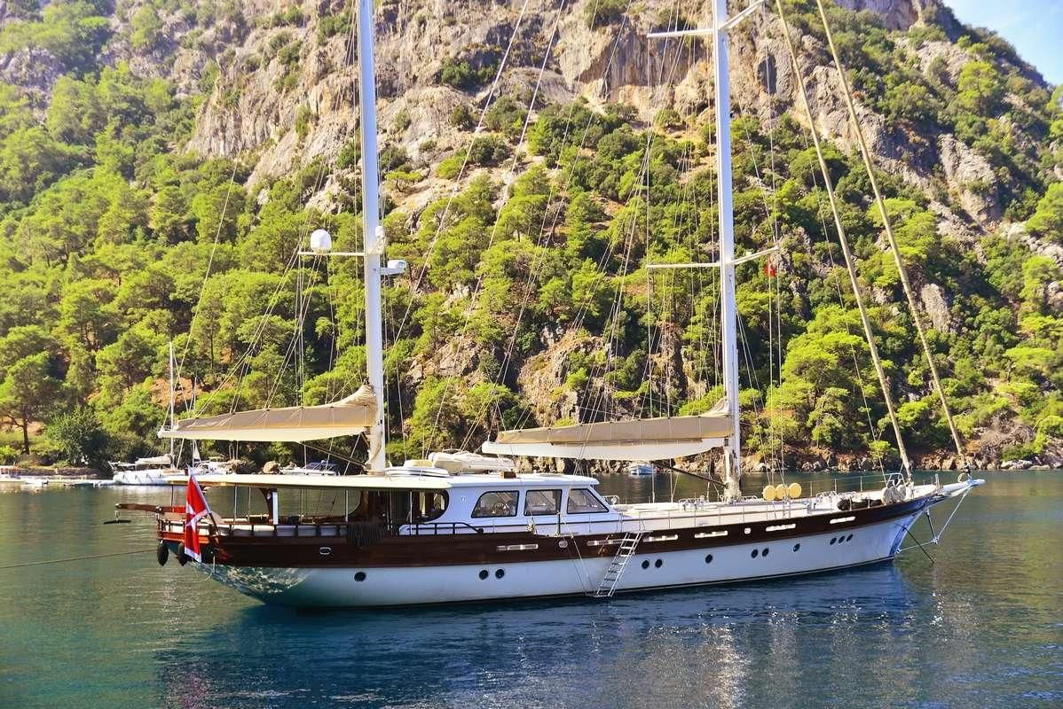 a boat in the water aboard ZELDA Yacht for Sale