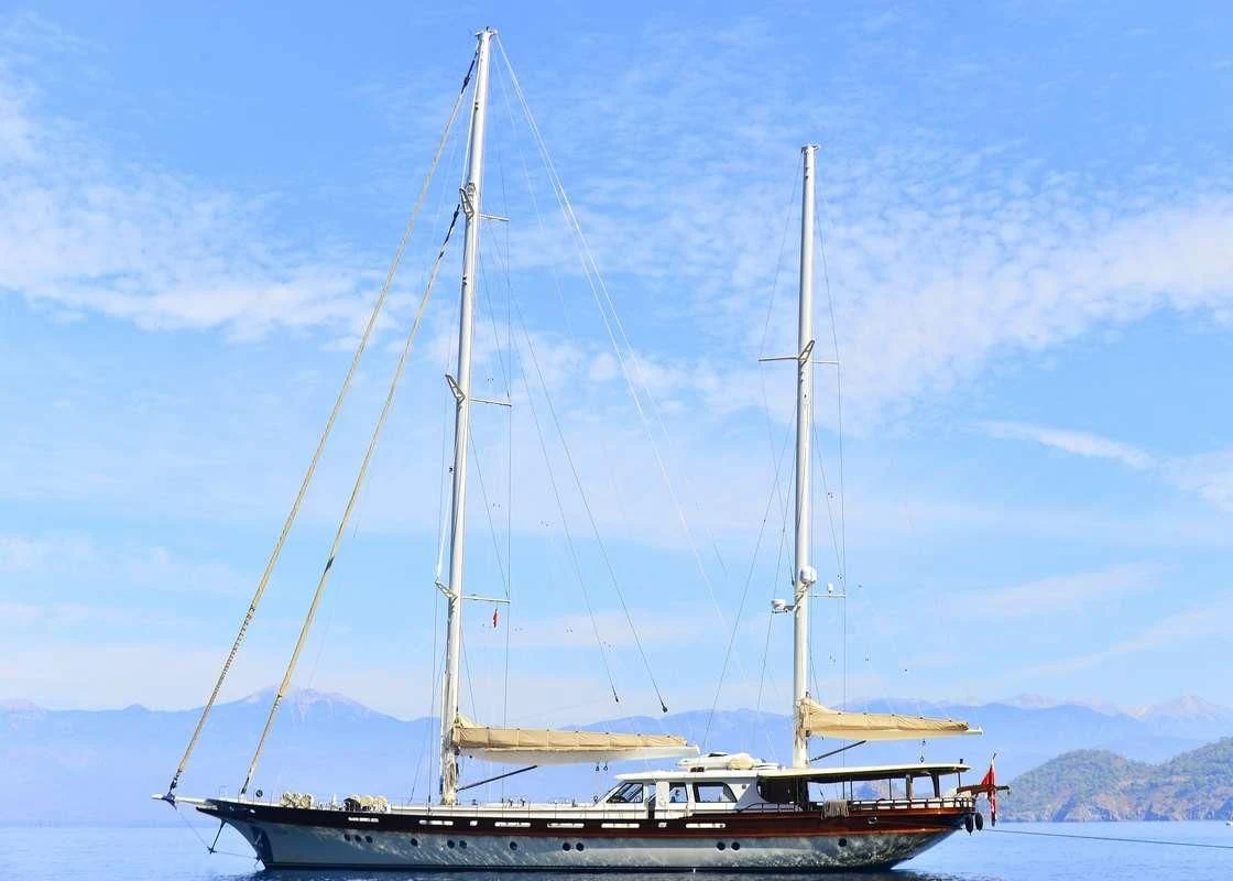 a sailboat on the water aboard ZELDA Yacht for Sale
