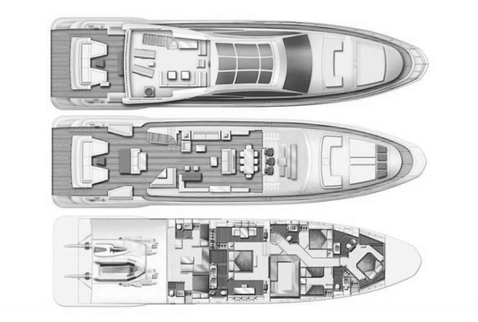 diagram, engineering drawing aboard SHU SHE Yacht for Sale