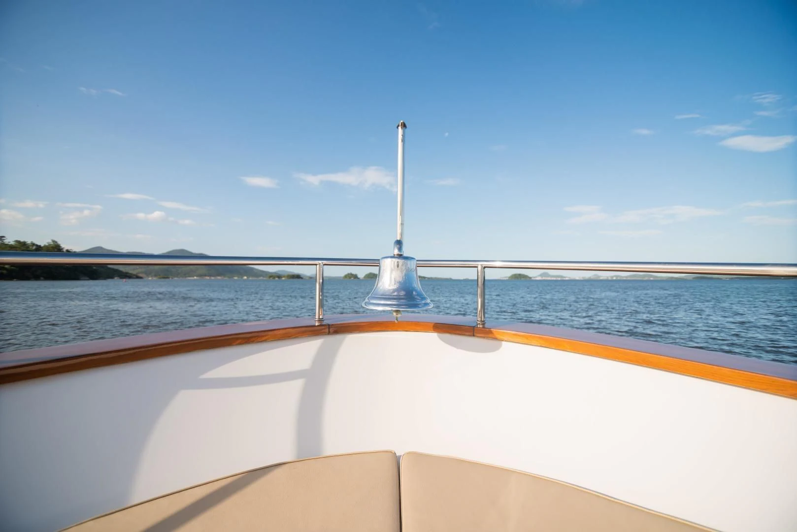 a boat on the water aboard BLUE BAY Yacht for Sale