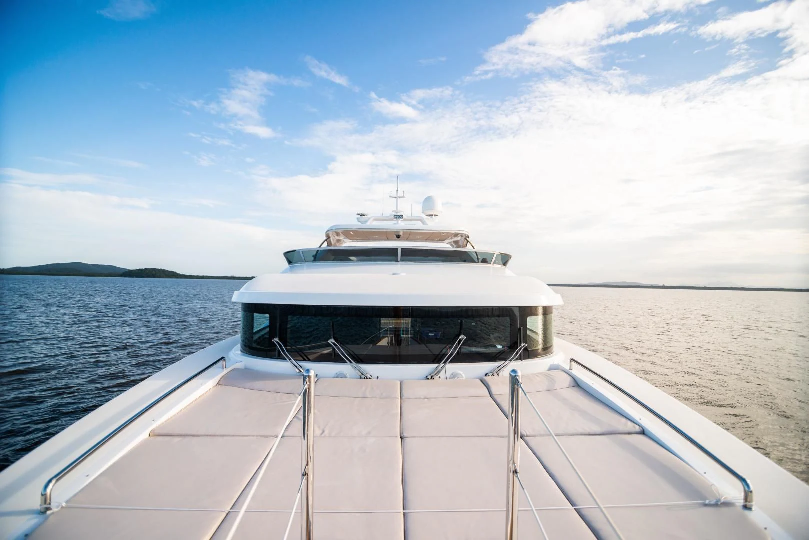 a boat on the water aboard BLUE BAY Yacht for Sale