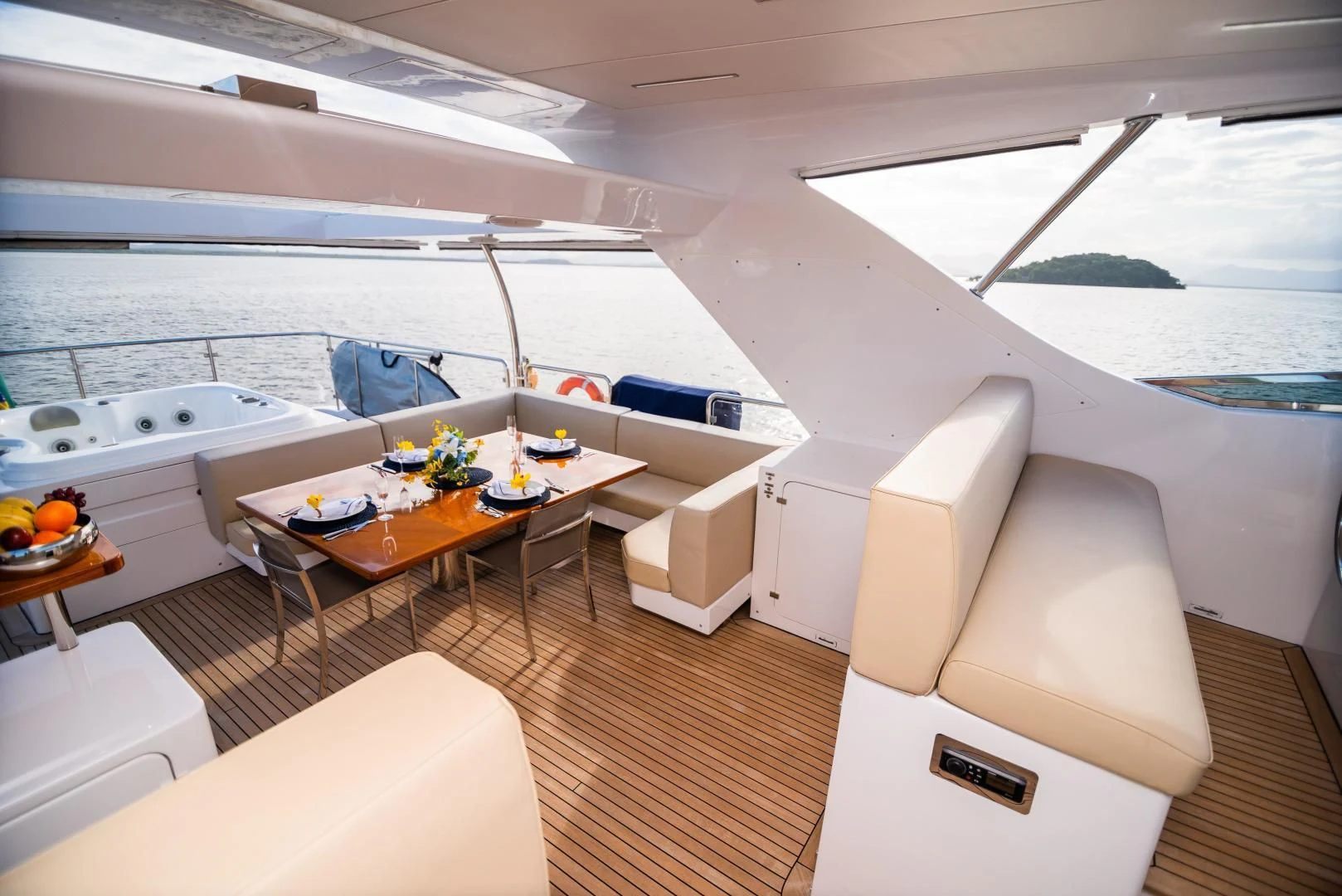 inside of a boat aboard BLUE BAY Yacht for Sale