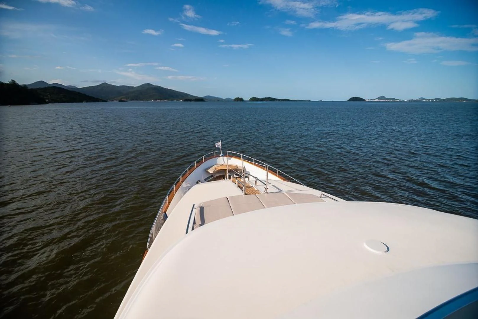 a boat on the water aboard BLUE BAY Yacht for Sale