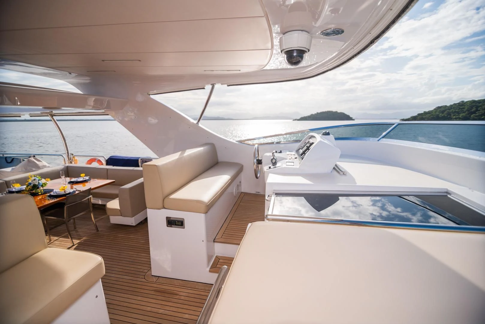 inside of a boat aboard BLUE BAY Yacht for Sale