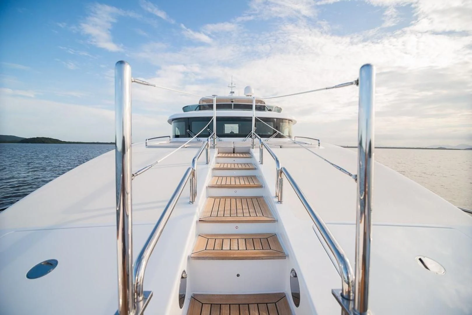 a boat on the water aboard BLUE BAY Yacht for Sale
