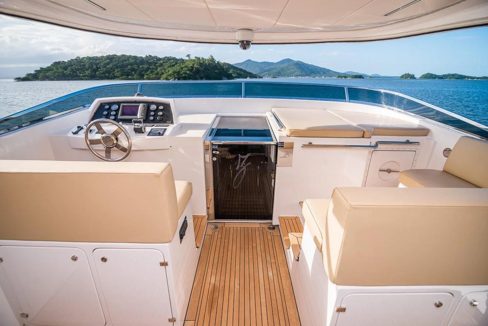 a boat on the water aboard BLUE BAY Yacht for Sale