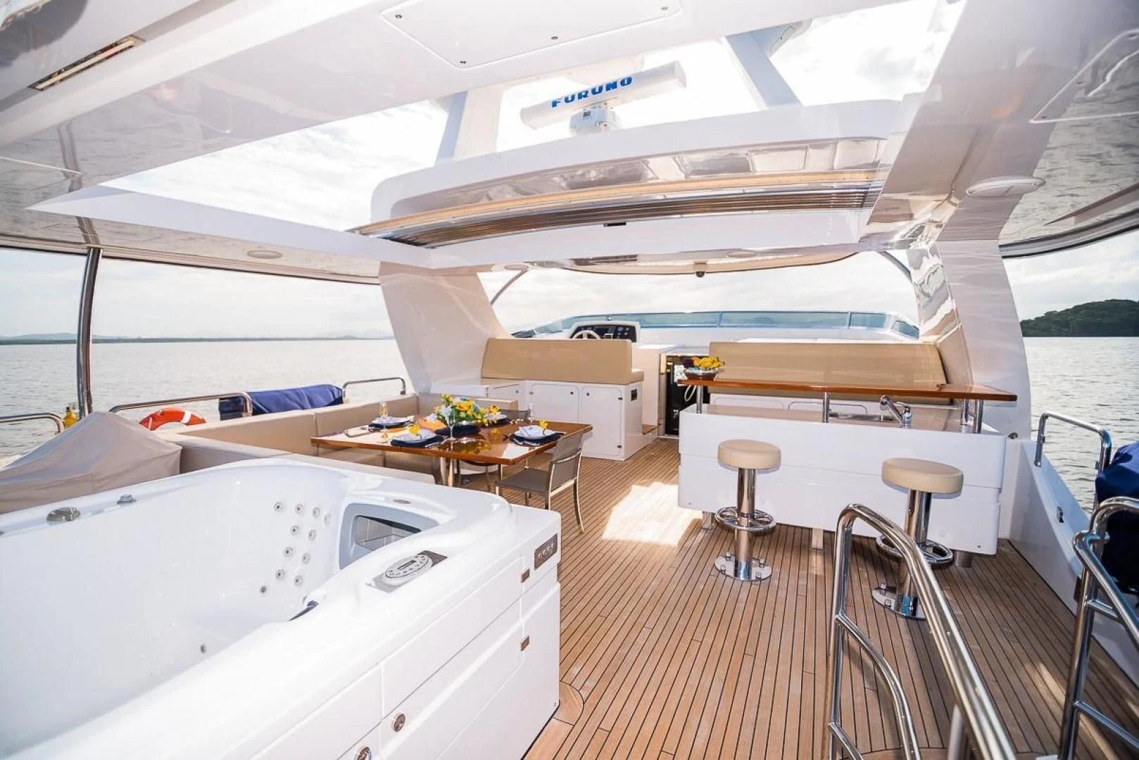 inside of a boat aboard BLUE BAY Yacht for Sale