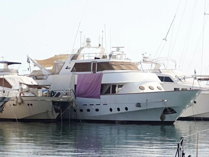 a couple of large white yachts aboard ACTIVE GAZELLA Yacht for Sale