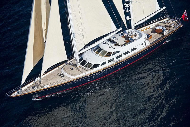 a boat on the water aboard MORNING GLORY Yacht for Sale