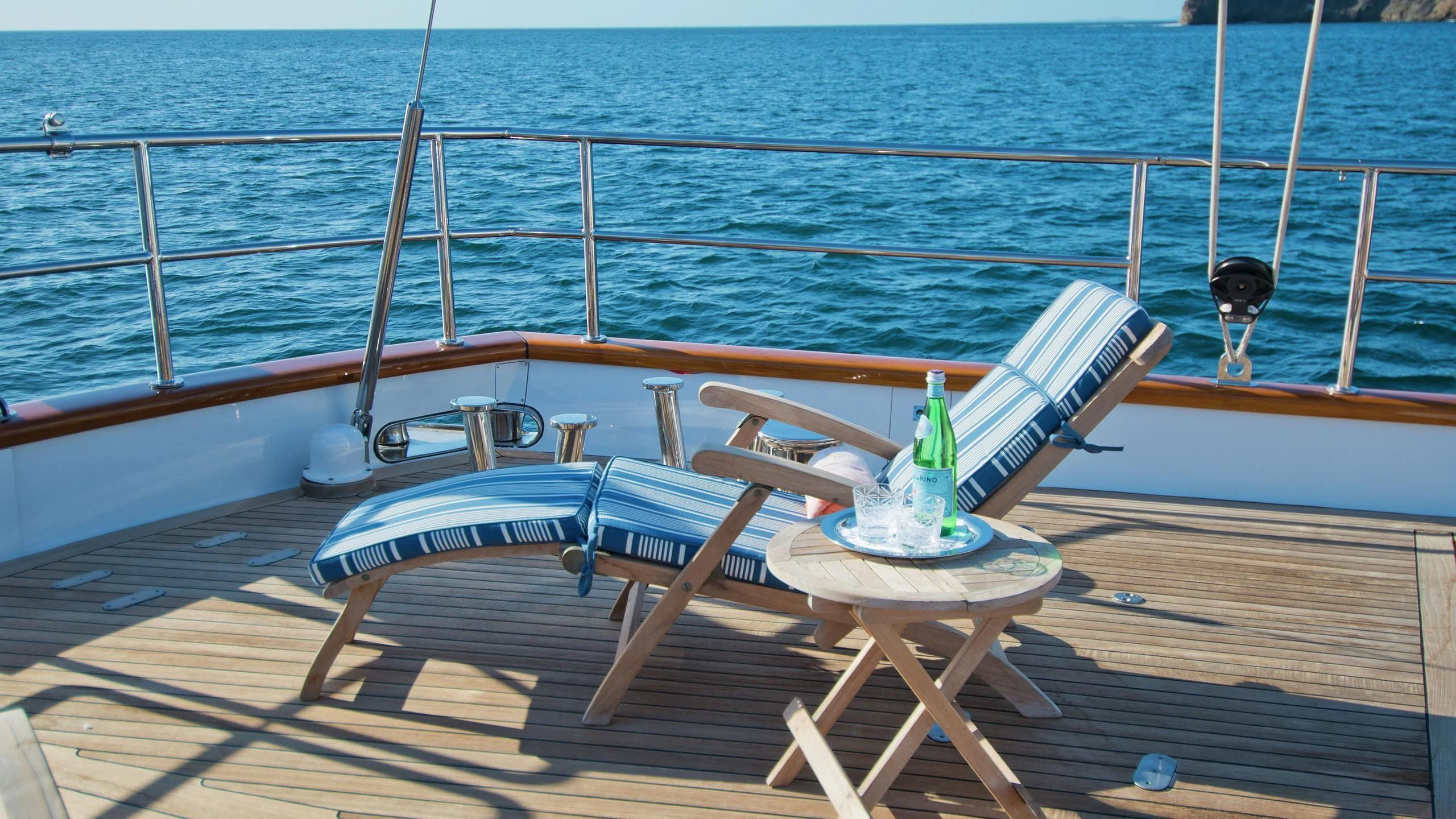 a boat on the water aboard MORNING GLORY Yacht for Sale