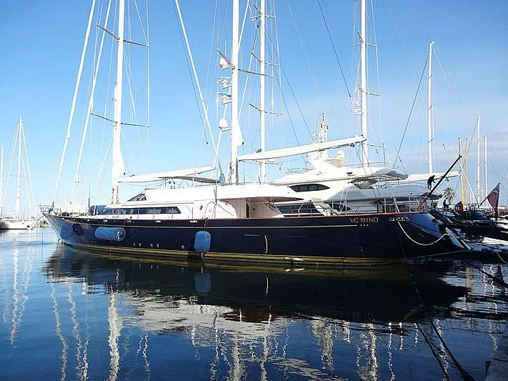 a boat on the water aboard MORNING GLORY Yacht for Sale