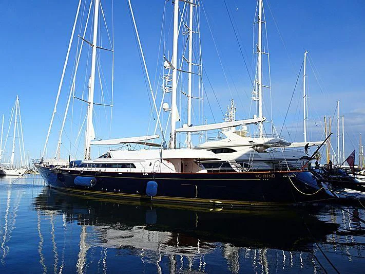 a boat in the water aboard MORNING GLORY Yacht for Sale