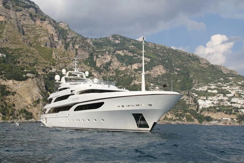 a boat on the water aboard SEANNA Yacht for Sale