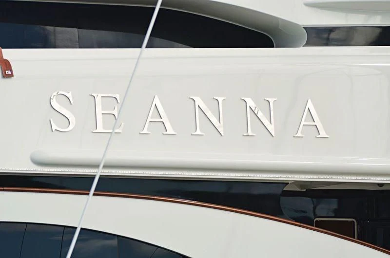 logo aboard SEANNA Yacht for Sale