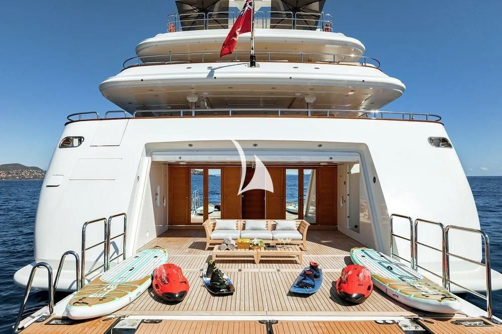 a boat on a boat aboard SEANNA Yacht for Sale