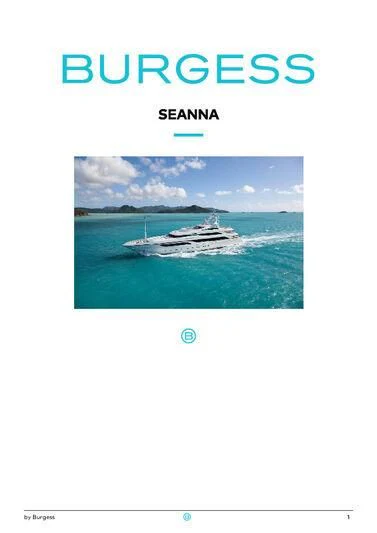 graphical user interface aboard SEANNA Yacht for Sale