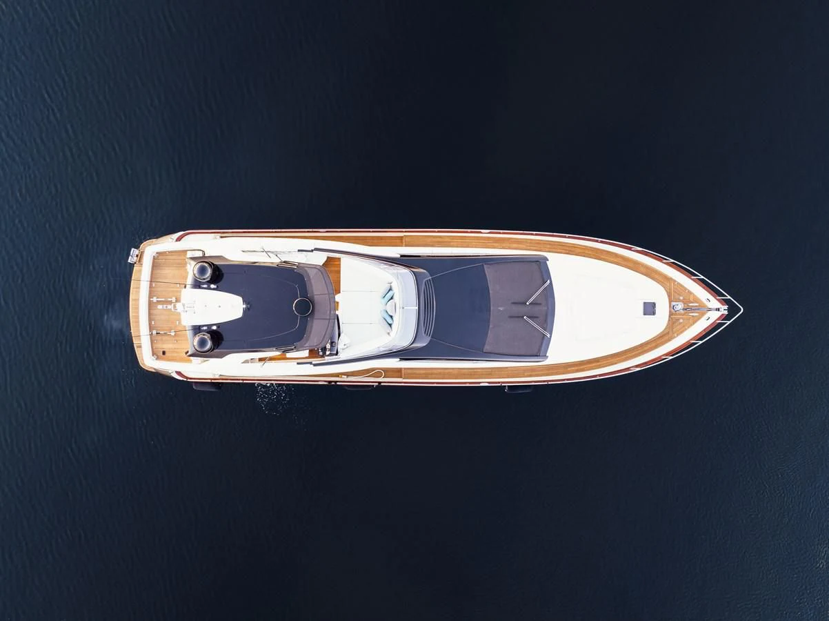 a gold and silver ring aboard 75' RIVA 2012 Yacht for Sale