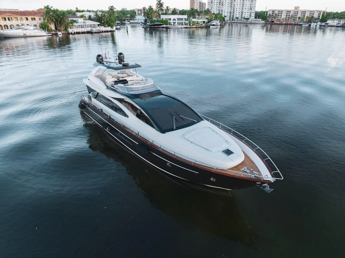 a boat on the water aboard 75' RIVA 2012 Yacht for Sale