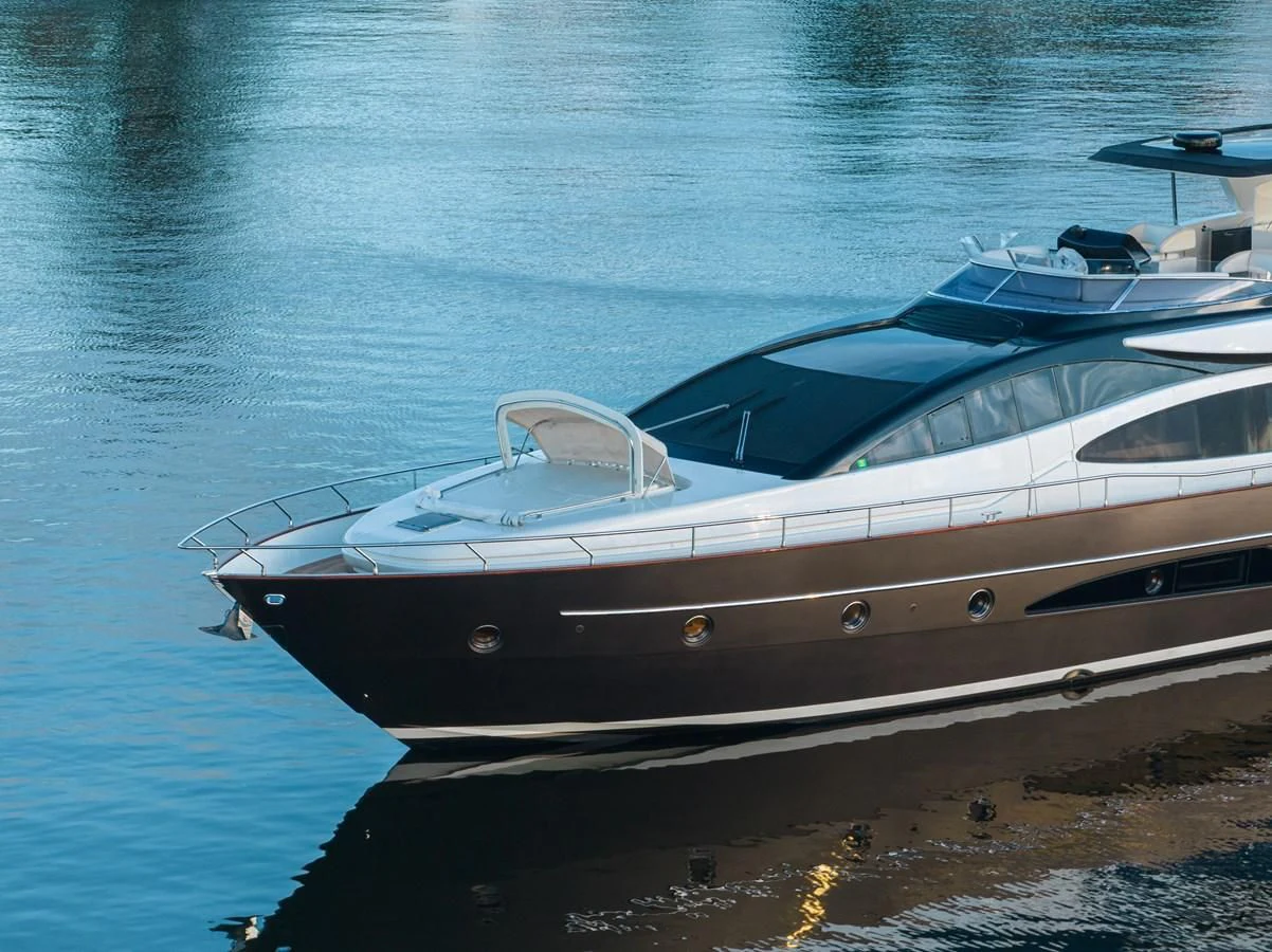 a boat on the water aboard 75' RIVA 2012 Yacht for Sale