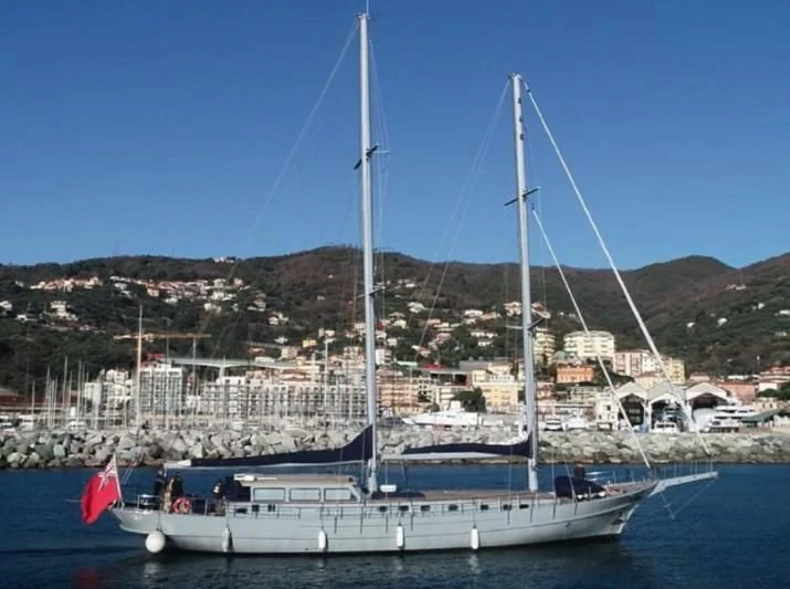 a boat on the water aboard LA MER Yacht for Sale
