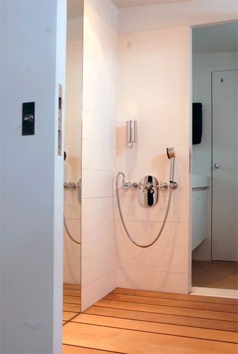a door with a handle aboard LA MER Yacht for Sale