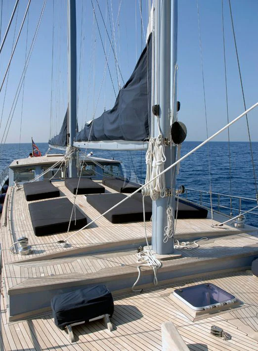 a boat on the water aboard LA MER Yacht for Sale