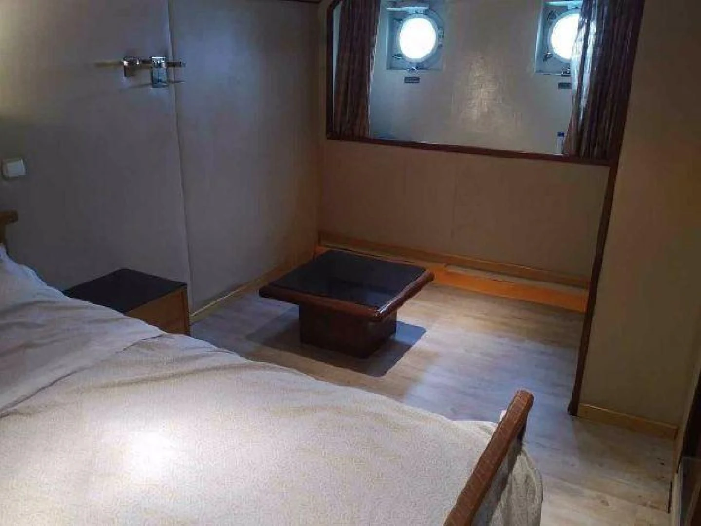 a bed in a room aboard STAR ALLIANCE Yacht for Sale