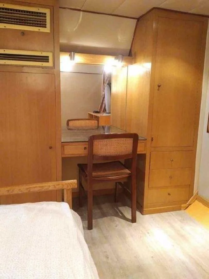 a chair in a room aboard STAR ALLIANCE Yacht for Sale