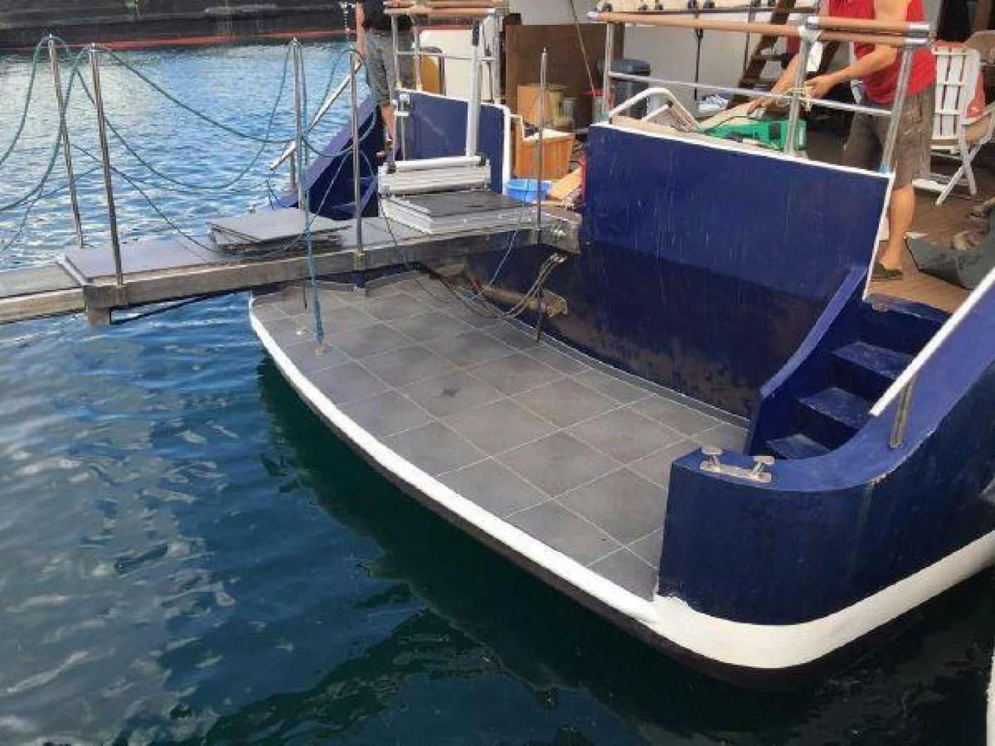 a boat in the water aboard STAR ALLIANCE Yacht for Sale